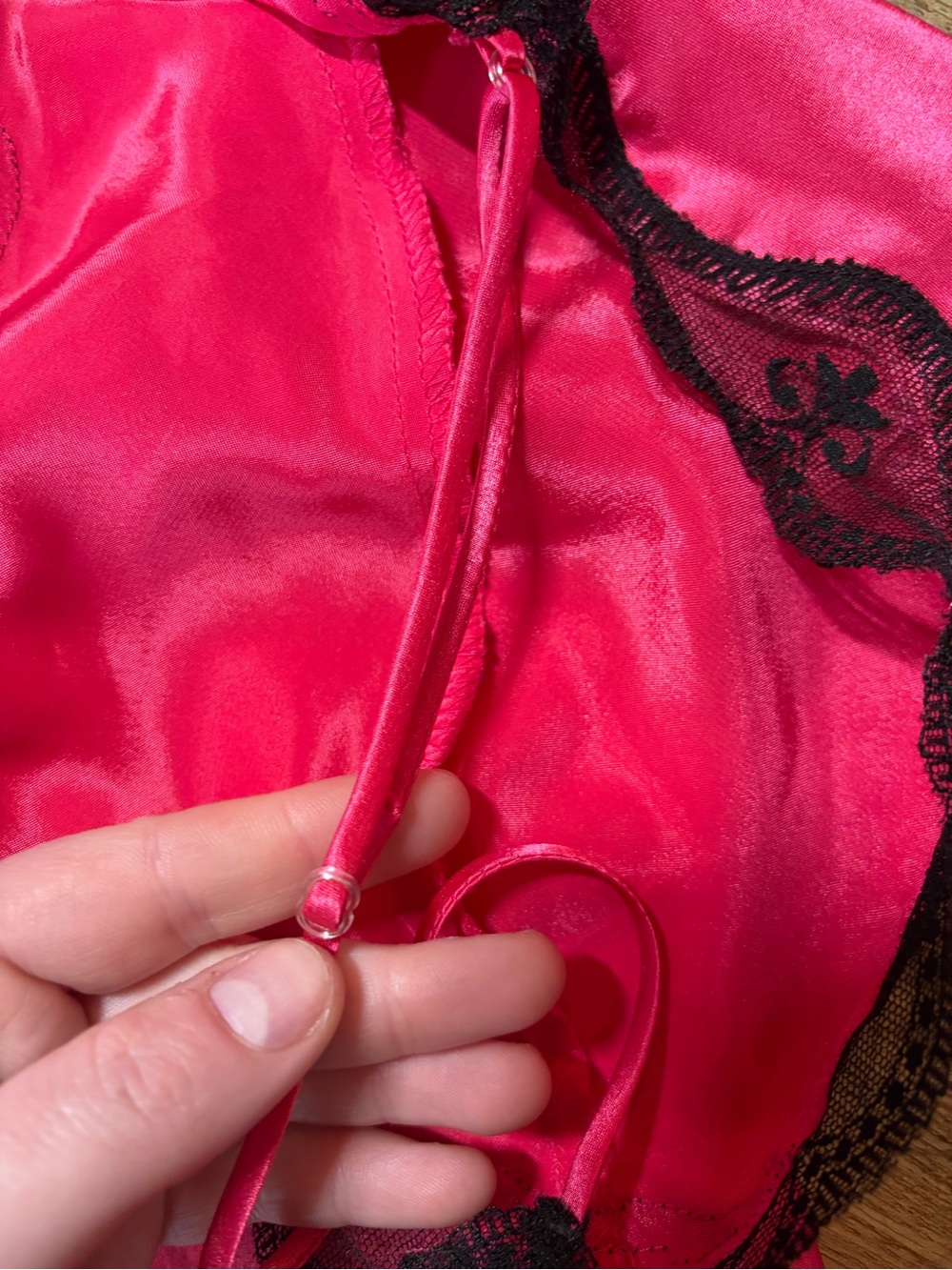 Vtg 80s Undercover Wear romantic whimsigoth coquette BarbieCore Lace Romper - Picture 15 of 15